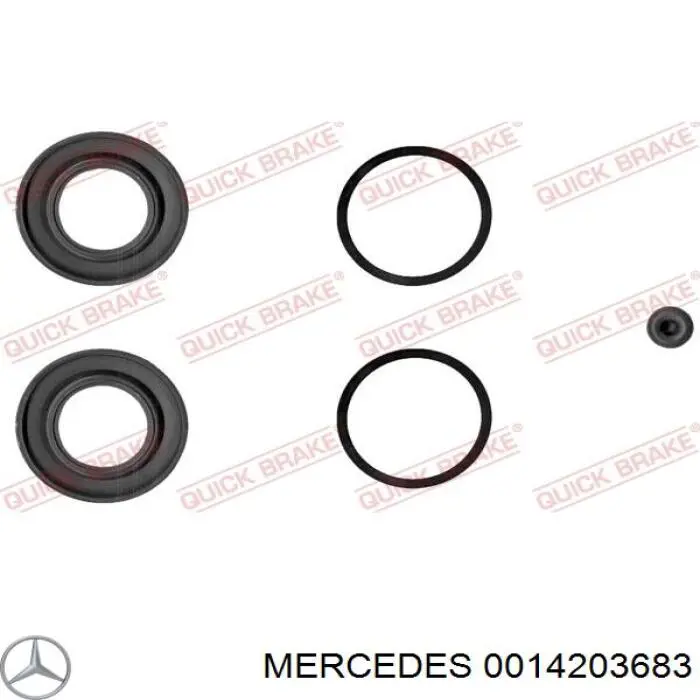 0014203683 Mercedes pinza de freno trasero derecho