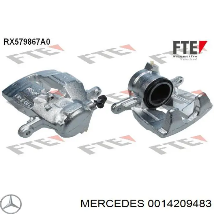 0014209483 Mercedes pinza de freno delantera izquierda