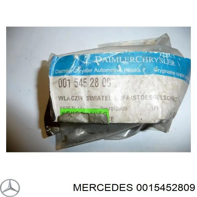 0015452809 Mercedes interruptor, piloto de marcha atrás