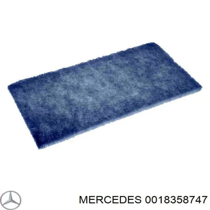 0018358747 Mercedes filtro de habitáculo