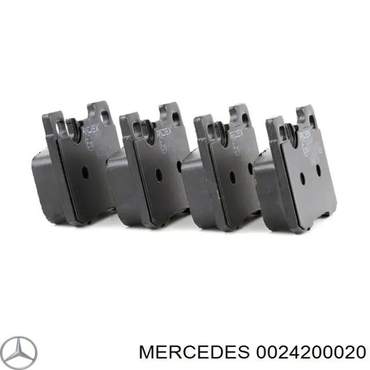 0024200020 Mercedes pastillas de freno traseras