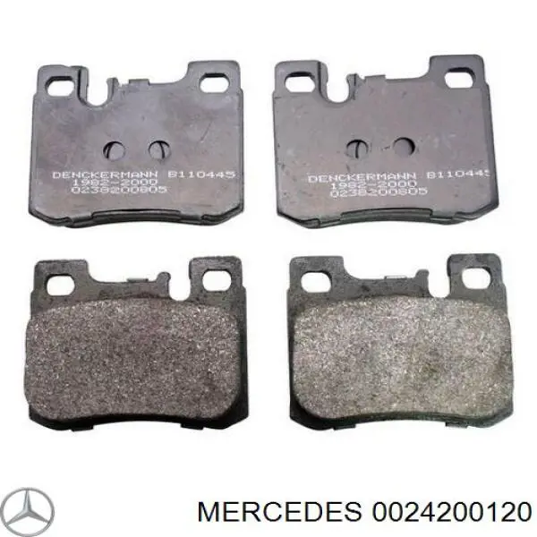 0024200120 Mercedes pastillas de freno traseras