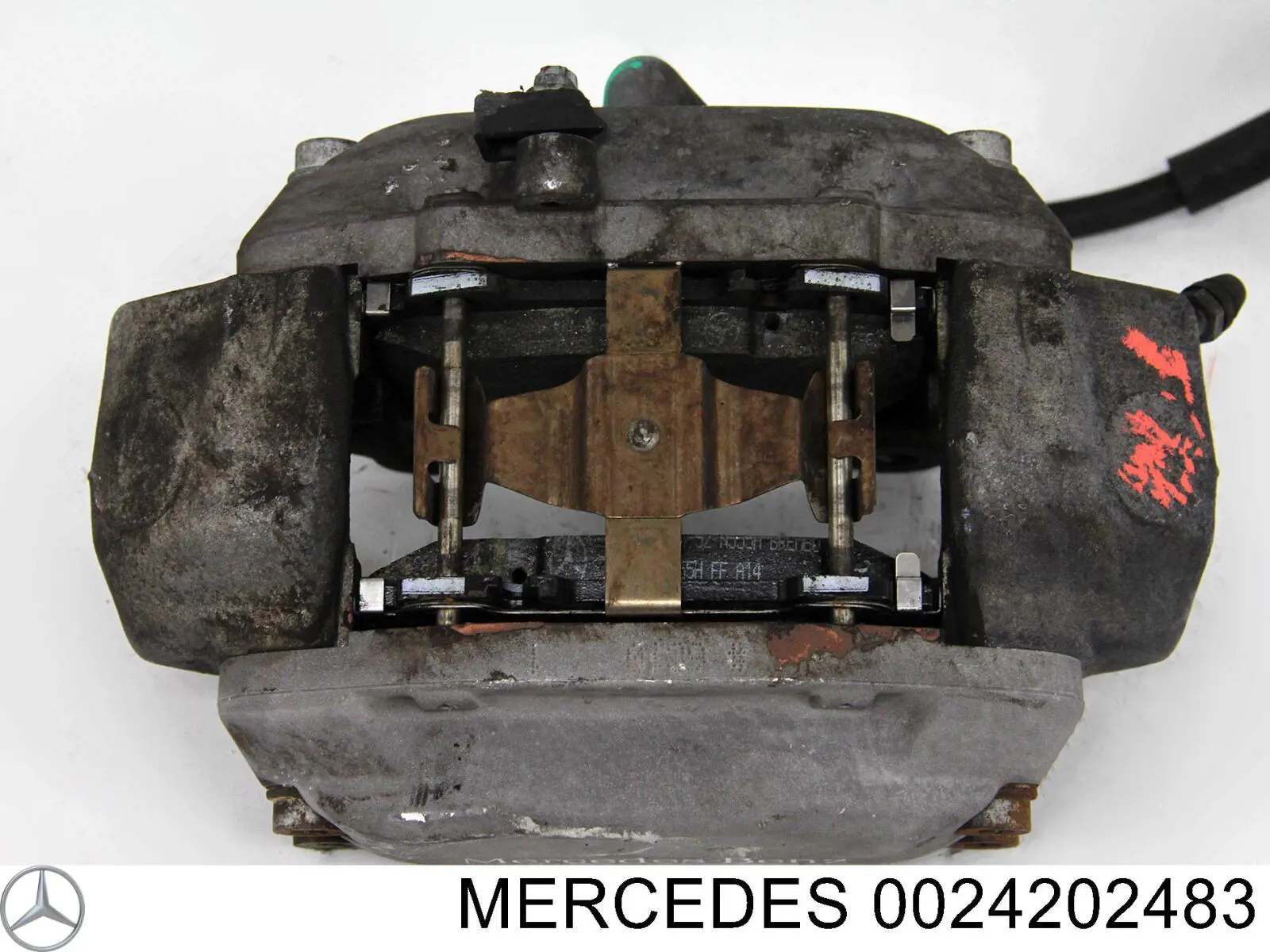 0024202483 Mercedes pinza de freno delantera derecha