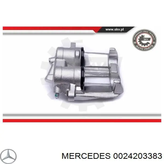 0024203383 Mercedes pinza de freno trasero derecho