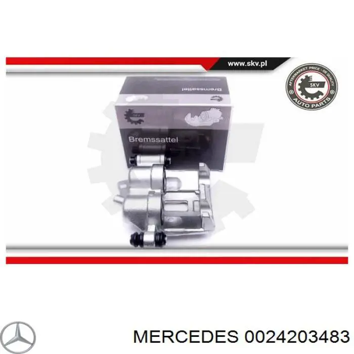 0024203483 Mercedes pinza de freno trasera izquierda