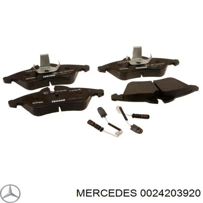 0024203920 Mercedes pastillas de freno delanteras