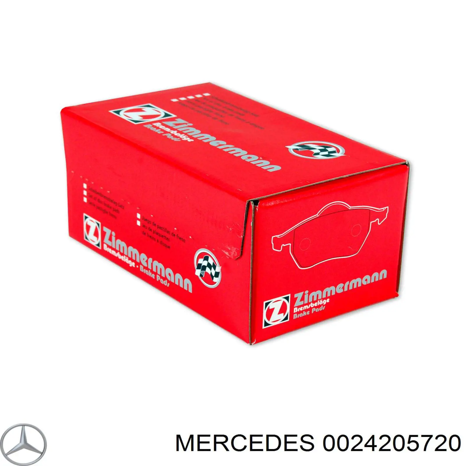 0024205720 Mercedes pastillas de freno traseras