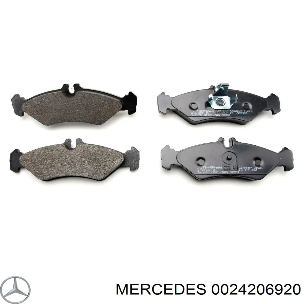 002 420 69 20 Mercedes pastillas de freno traseras