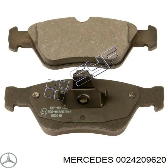 0024209620 Mercedes pastillas de freno delanteras