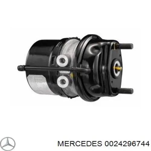 0024296744 Mercedes valvula de derivacion aire de carga (derivador)