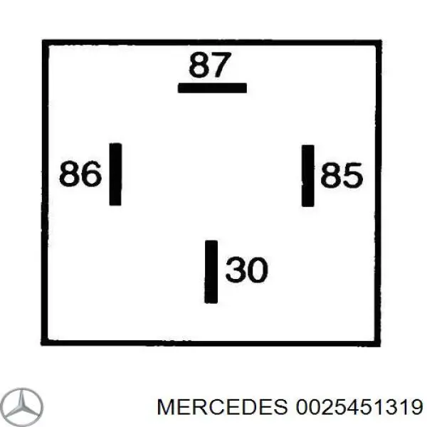 0025451319 Mercedes relé, piloto intermitente