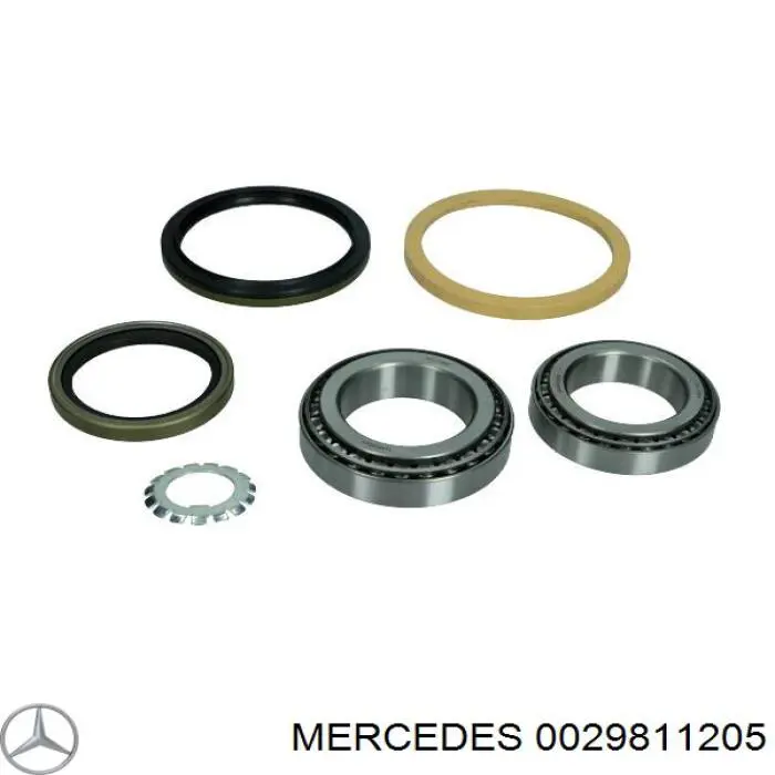 0029811205 Mercedes cojinete interno del cubo de la rueda delantera