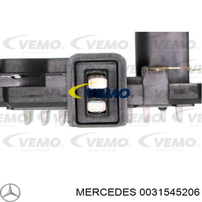 0031545206 Mercedes regulador de rele del generador (rele de carga)