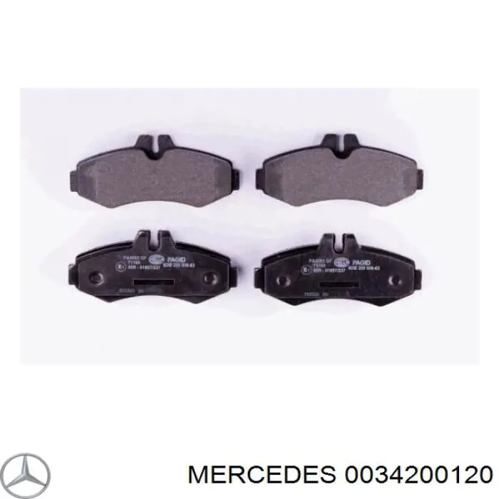 0034200120 Mercedes pastillas de freno delanteras