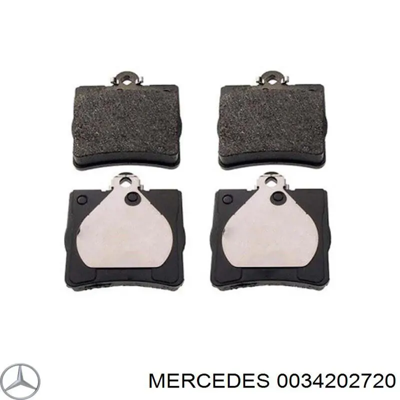 0034202720 Mercedes pastillas de freno traseras