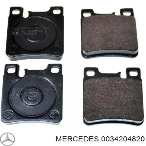 0034204820 Mercedes pastillas de freno traseras