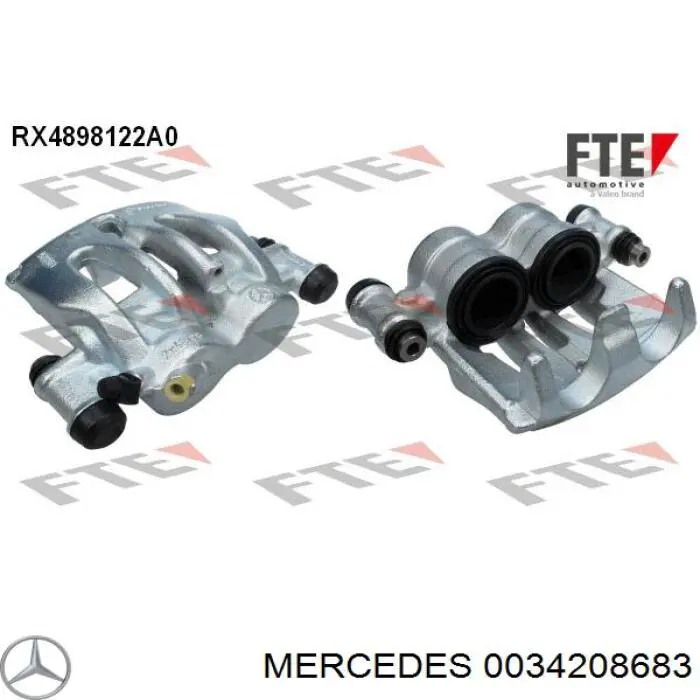 0034208683 Mercedes pinza de freno delantera derecha