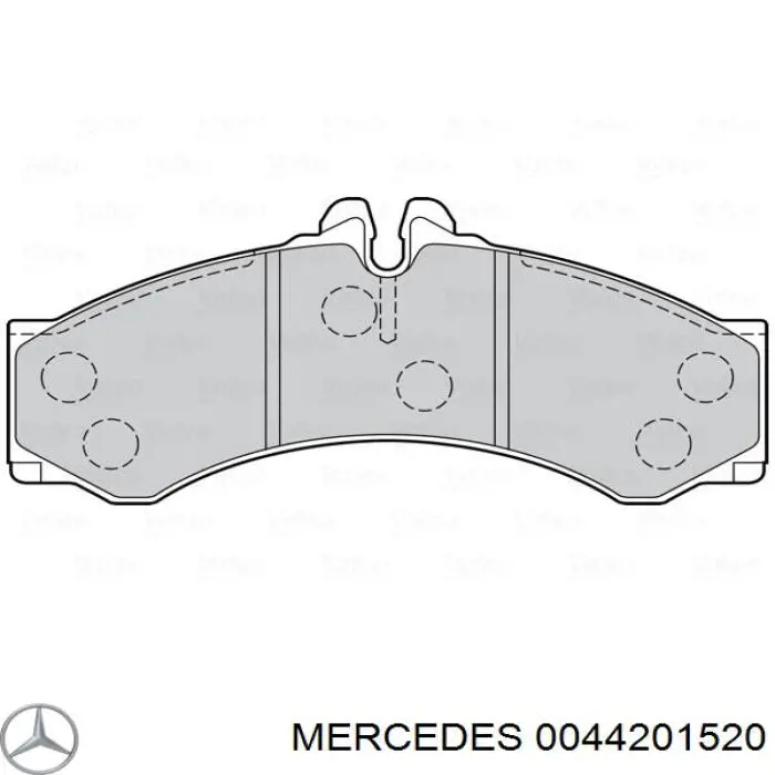 0044201520 Mercedes pastillas de freno delanteras