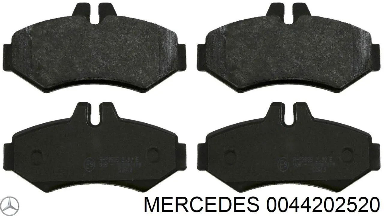 0044202520 Mercedes pastillas de freno traseras