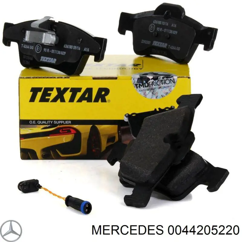 0044205220 Mercedes pastillas de freno traseras