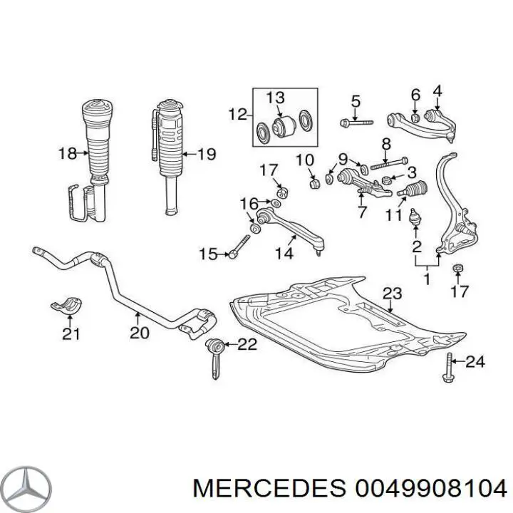 0049908104 Mercedes 