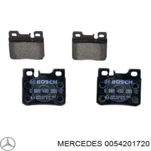 0054201720 Mercedes pastillas de freno traseras