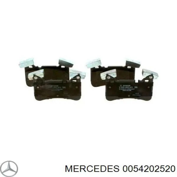 0054202520 Mercedes pastillas de freno traseras