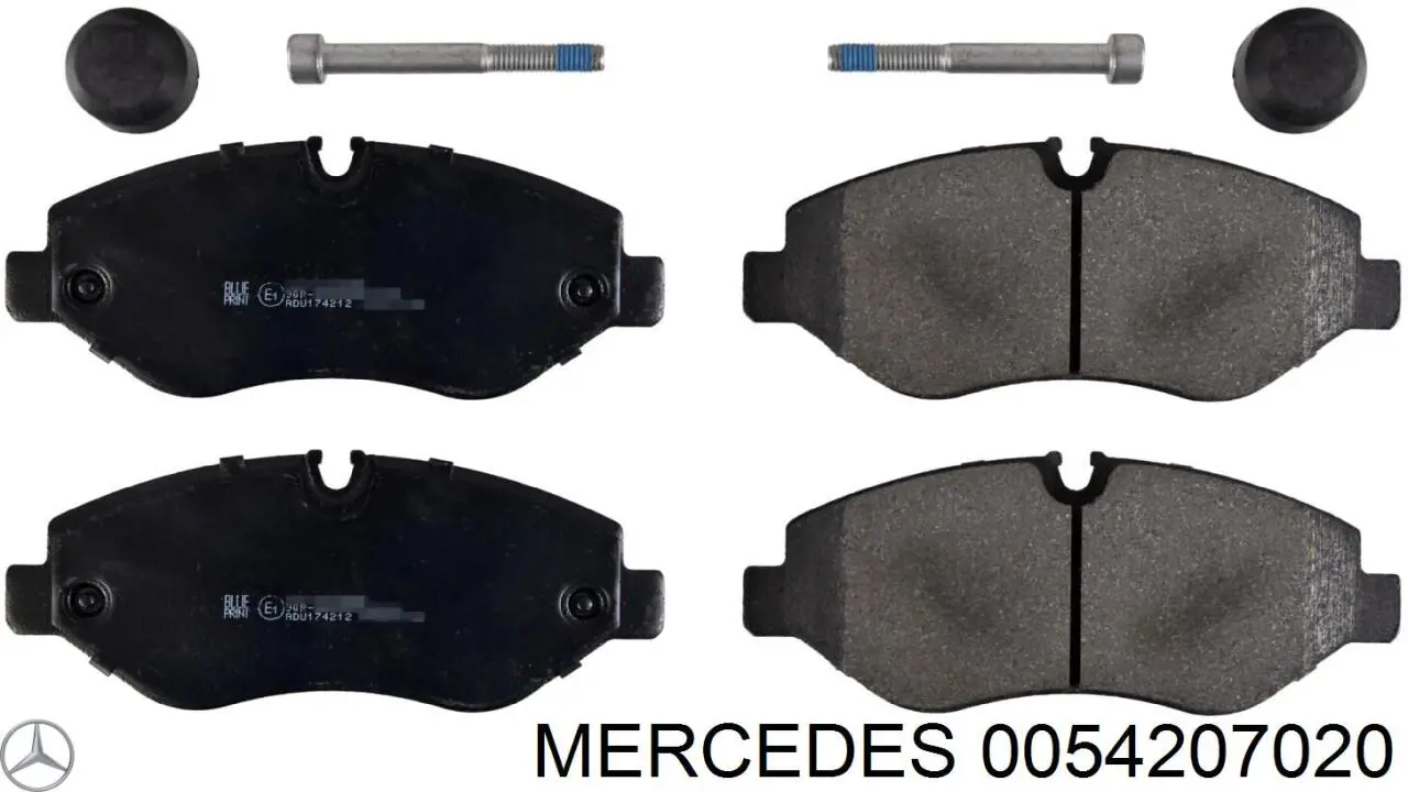 0054207020 Mercedes pastillas de freno delanteras