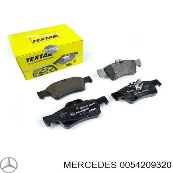 0054209320 Mercedes pastillas de freno traseras