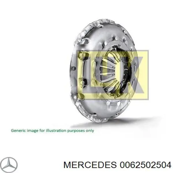 0062502504 Mercedes plato de presión del embrague