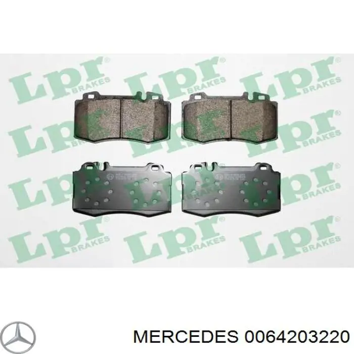 0064203220 Mercedes pastillas de freno delanteras