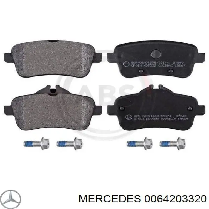 0064203320 Mercedes pastillas de freno traseras