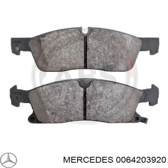 0064203920 Mercedes pastillas de freno delanteras