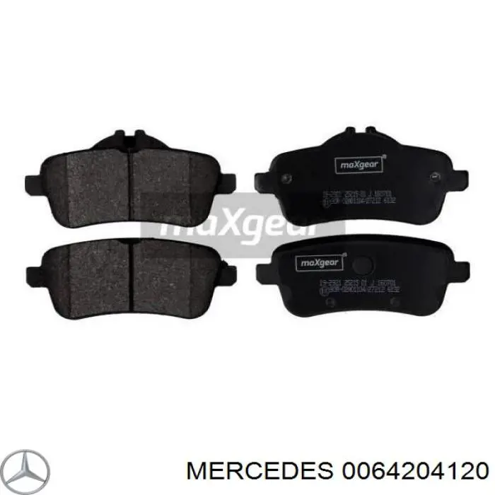 0064204120 Mercedes pastillas de freno traseras