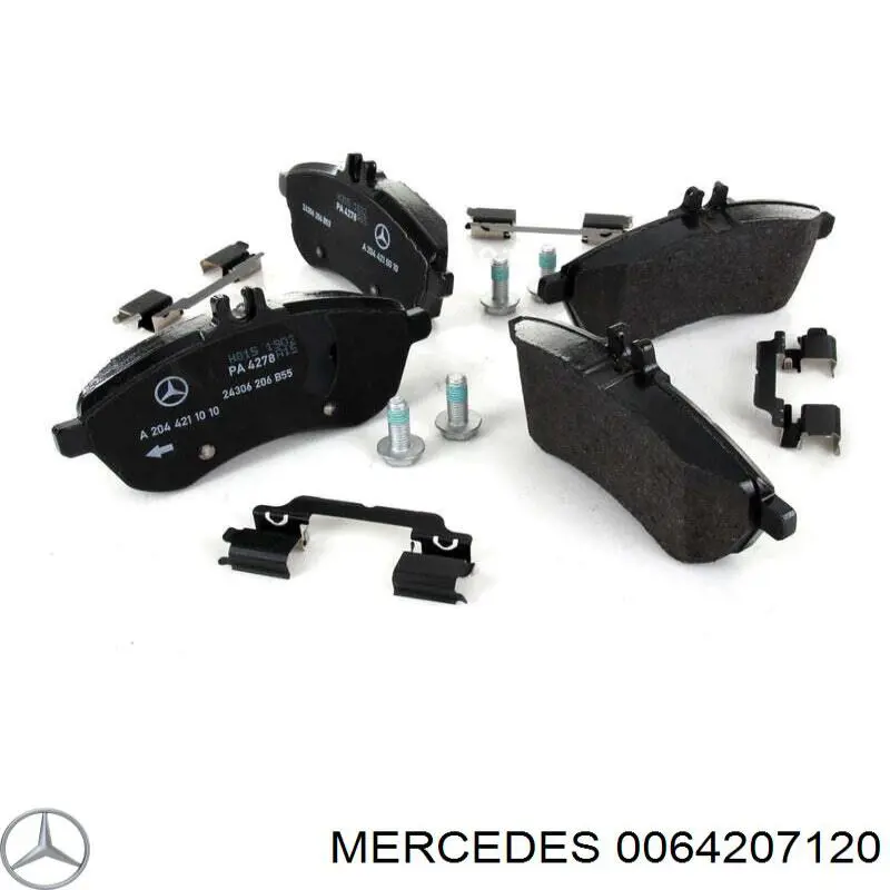 0064207120 Mercedes pastillas de freno delanteras