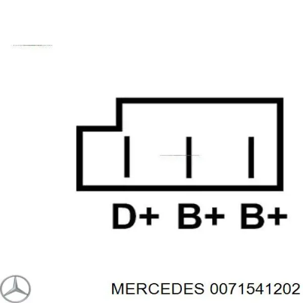 0071541202 Mercedes alternador