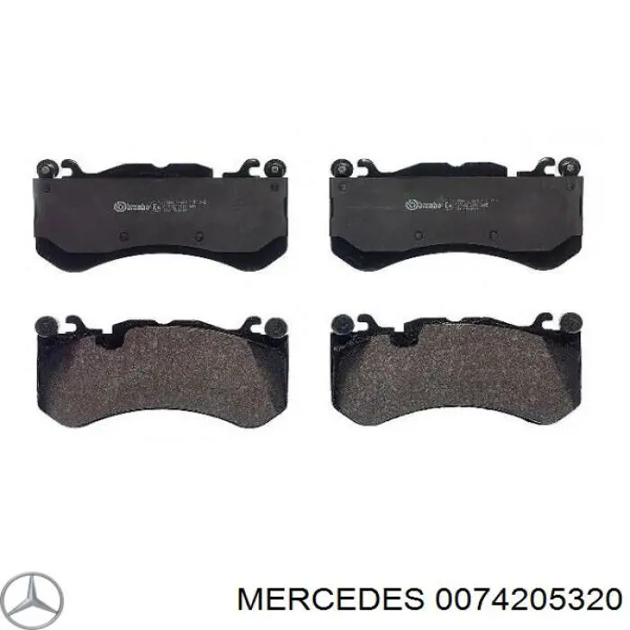 0074205320 Mercedes pastillas de freno delanteras