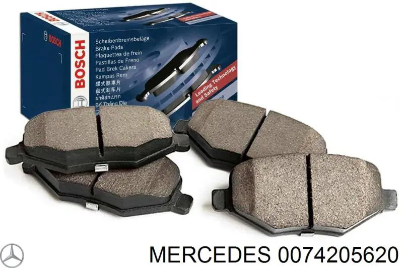 0074205620 Mercedes pastillas de freno delanteras