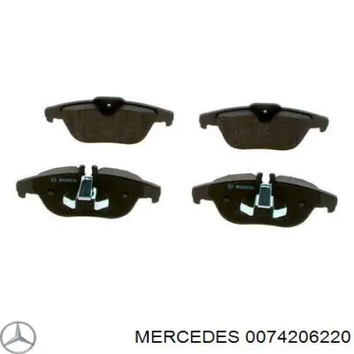 0074206220 Mercedes pastillas de freno traseras