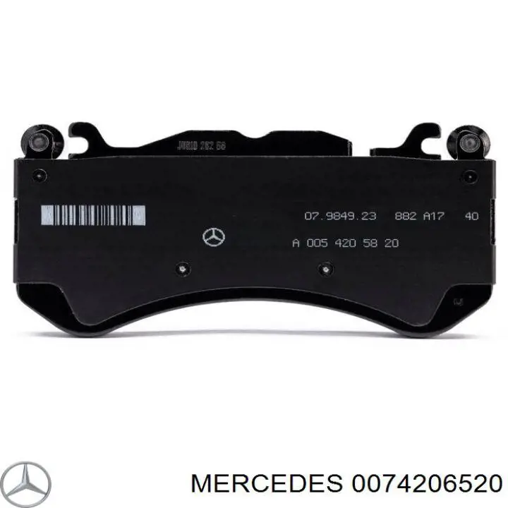 0074206520 Mercedes pastillas de freno delanteras