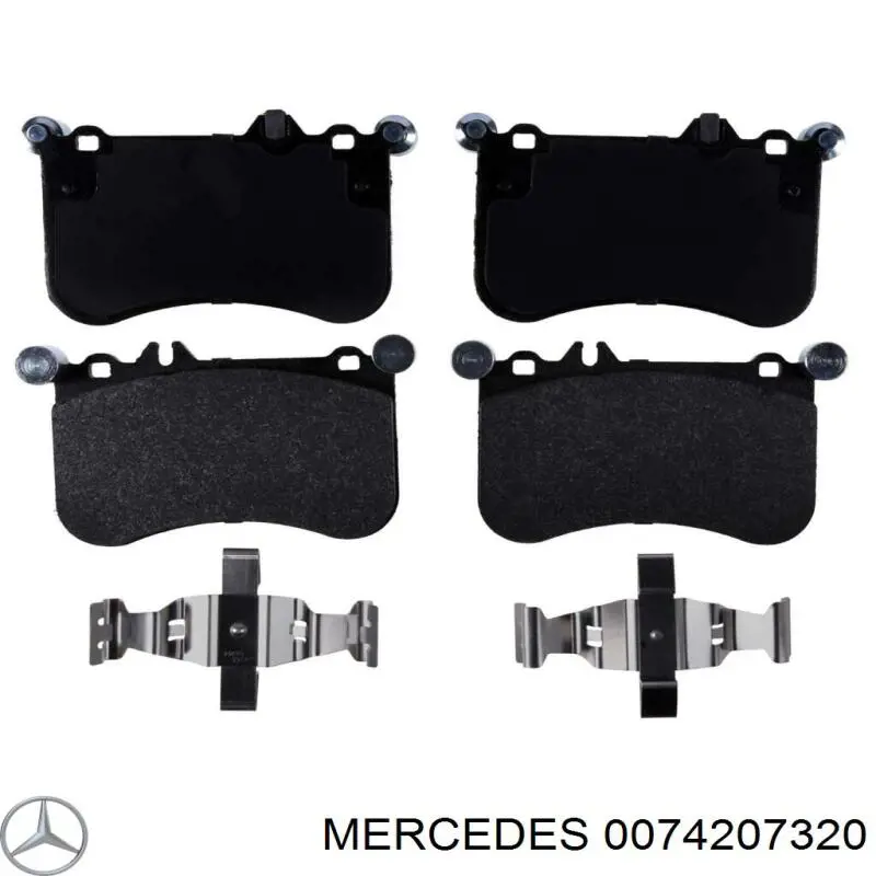 0064205620 Mercedes pastillas de freno delanteras