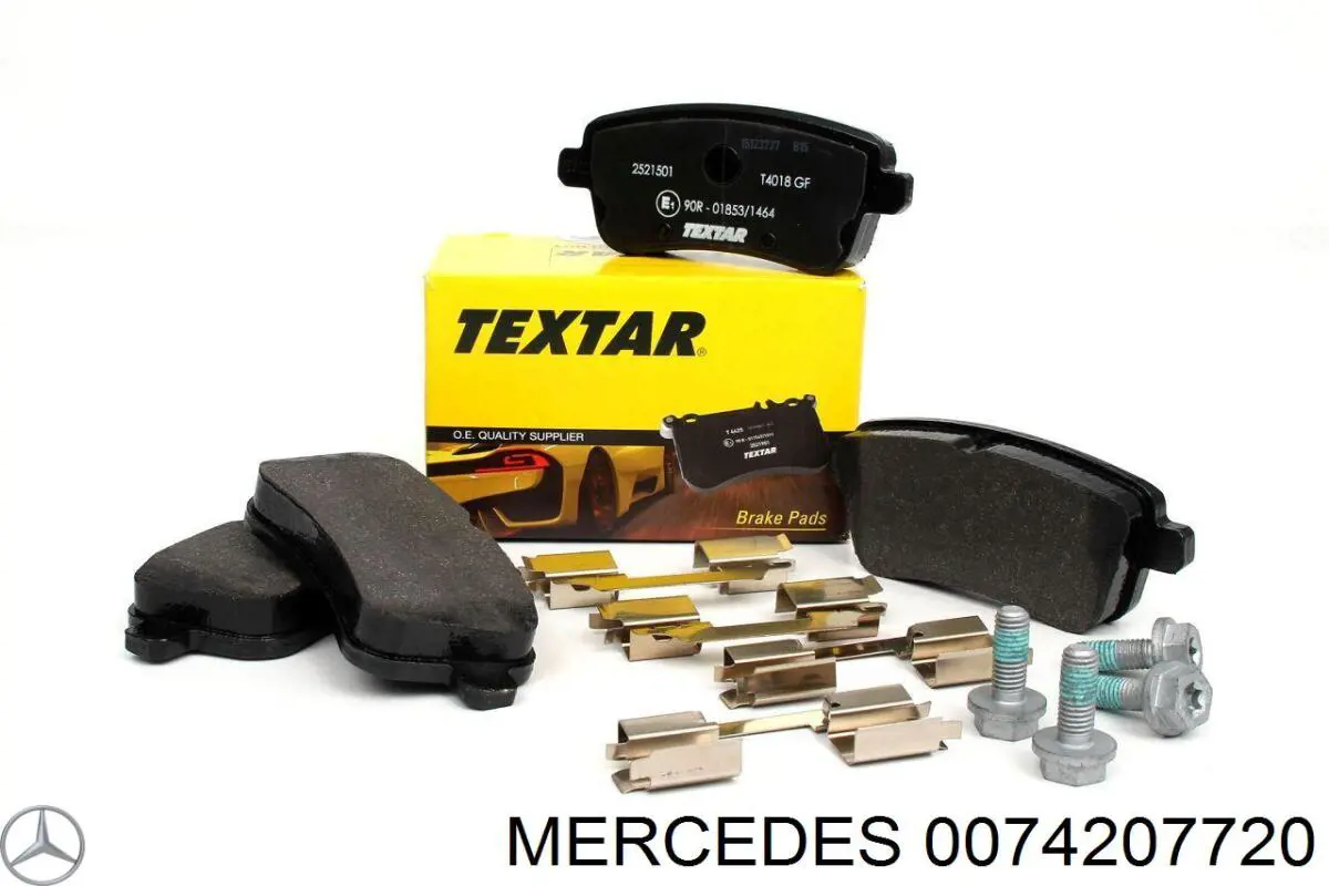 0074207720 Mercedes pastillas de freno traseras