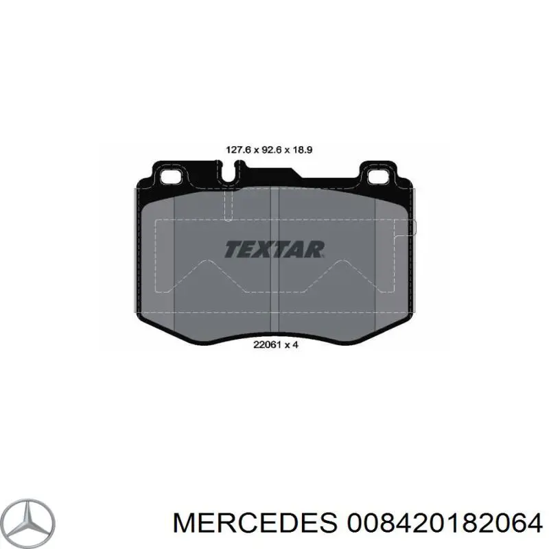 008420182064 Mercedes pastillas de freno delanteras