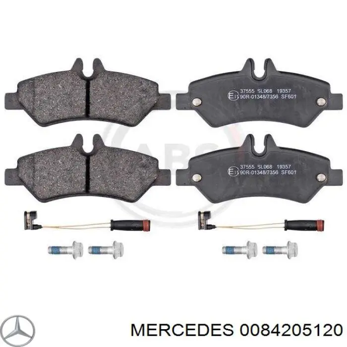 0084205120 Mercedes pastillas de freno traseras