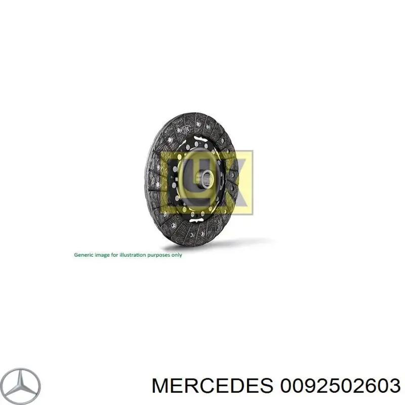 0092502603 Mercedes disco de embrague