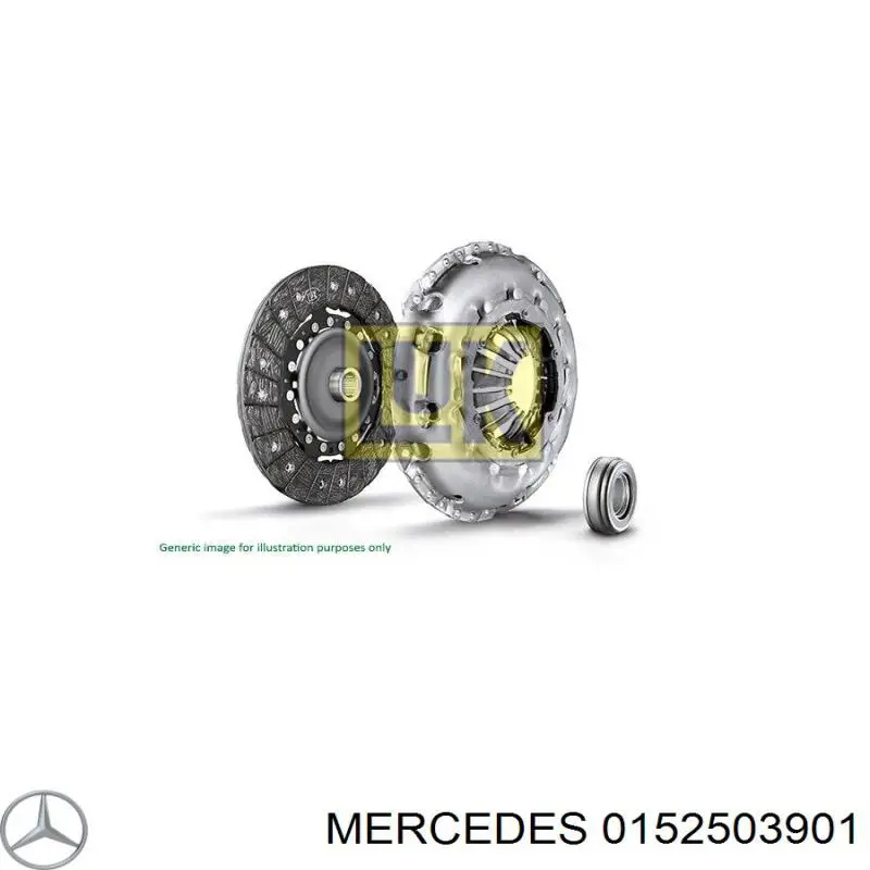 0152503901 Mercedes kit de embrague (3 partes)