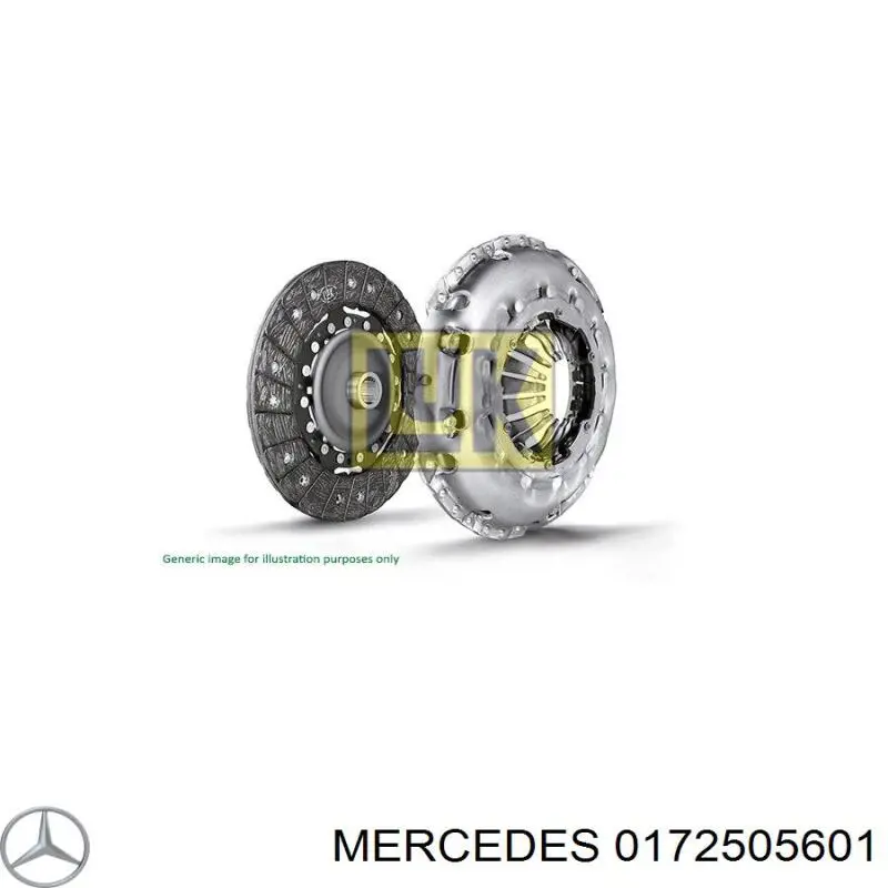 0172505601 Mercedes kit de embrague (3 partes)