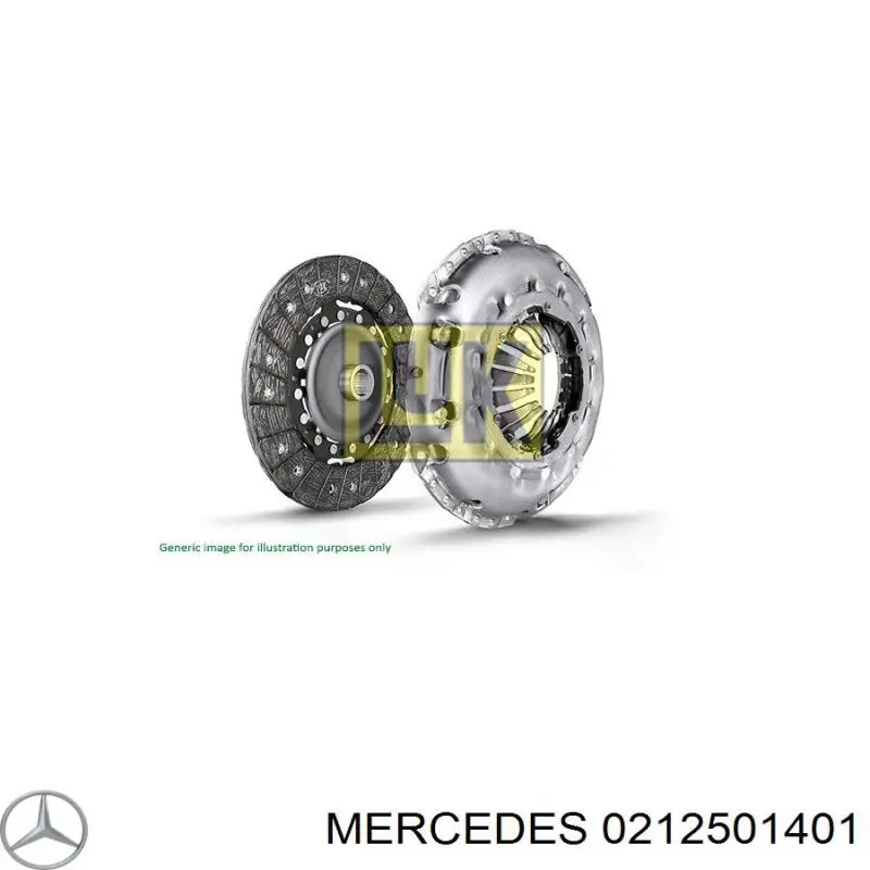 0212501401 Mercedes kit de embrague (3 partes)