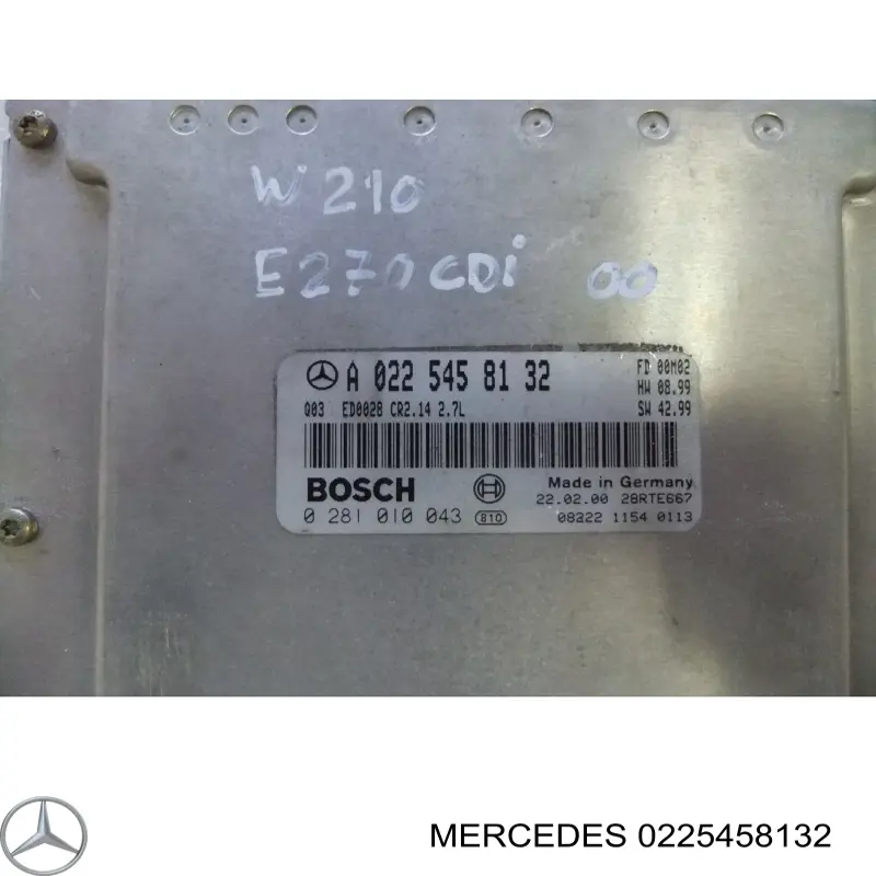 0225458132 Mercedes centralina del motor / modulo de control del motor (ecu)