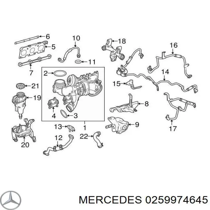  Aniloo, Boquilla de turbina para Mercedes CLS C257